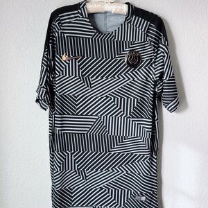 Nike PSG Black and White Geometric Men's Jersey